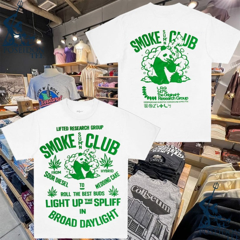 Lifted Research Group Panda Smoke Club Light Up The Spliff In Broad Daylight T-shirt Unisex T-shirt, Sweatshirt, Hoodie, Long Sleeve Tee - T-Shirt, Sweatshirt, Hoodie