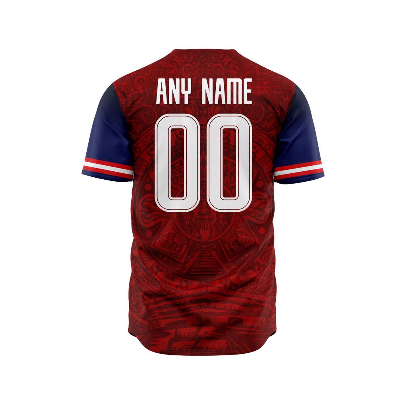 LIGA MX Atletico San Luis Special Aztec Design Baseball Jersey Gift for Men Women - Bafud baseball jersey product view 2