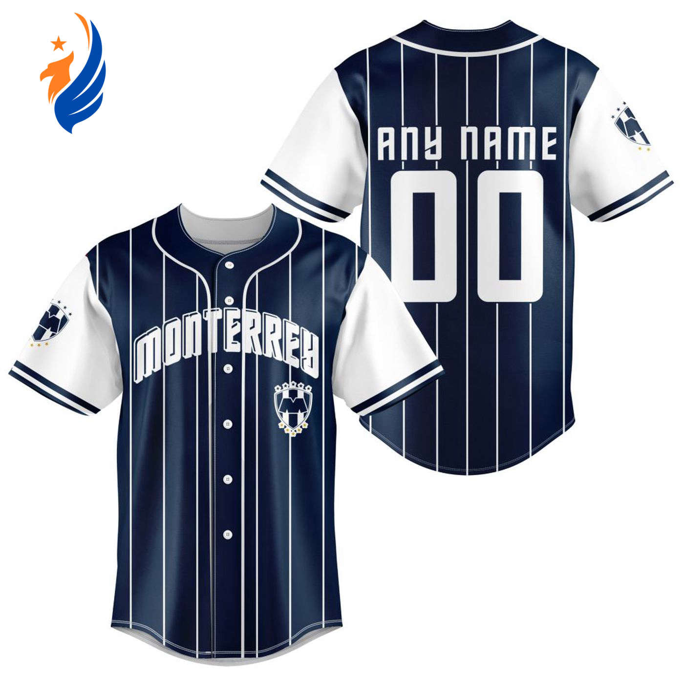 LIGA MX C.F. Monterrey Special Baseball Jersey Gift for Men Women - Bafud baseball jersey product view 1