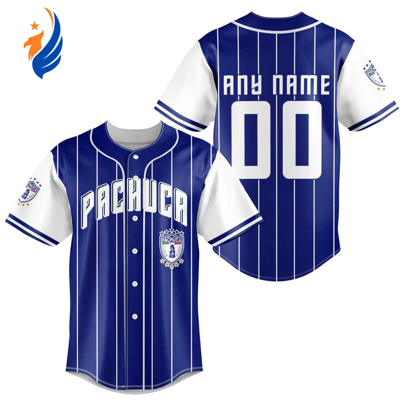 LIGA MX C.F. Pachuca Special Baseball Jersey Gift for Men Women - Bafud baseball jersey product view 1