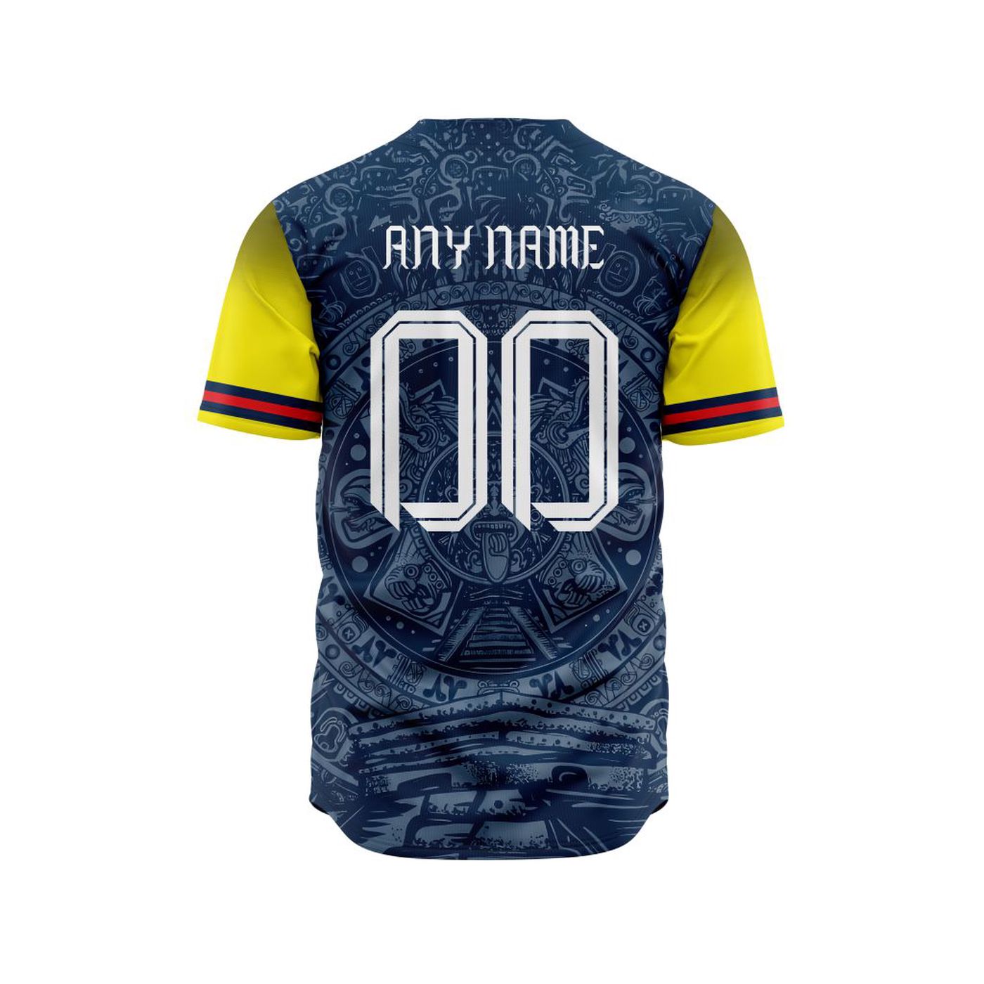 LIGA MX Club America Special Aztec Design Baseball Jersey Gift for Men Women - Bafud baseball jersey product view 2