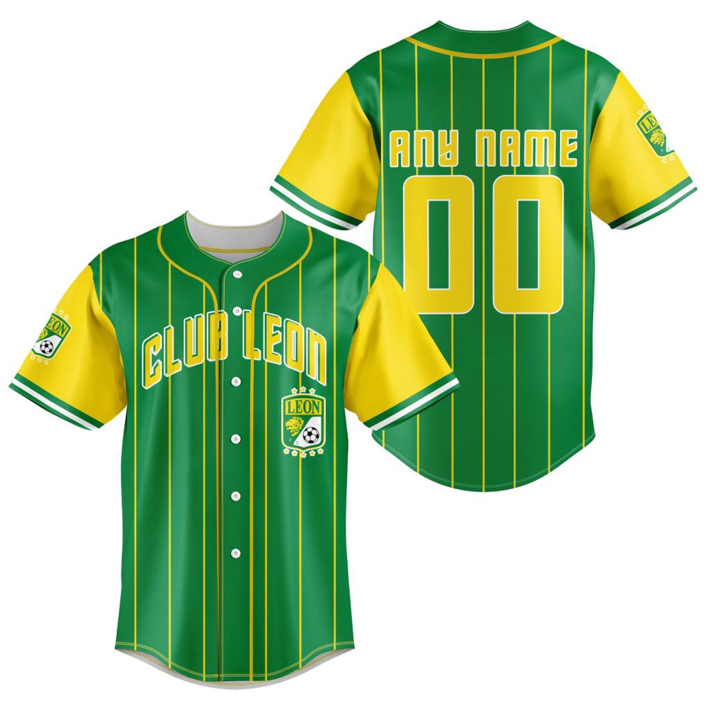 LIGA MX Club Leon Special Baseball Jersey Gift for Men Women - Bafud baseball jersey product view 2