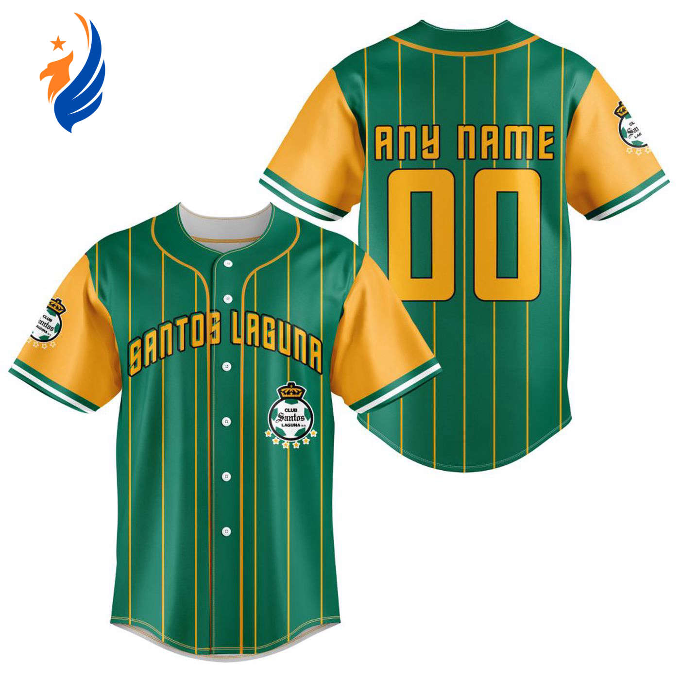 LIGA MX Club Santos Laguna Special Baseball Jersey Gift for Men Women - Bafud baseball jersey product view 1