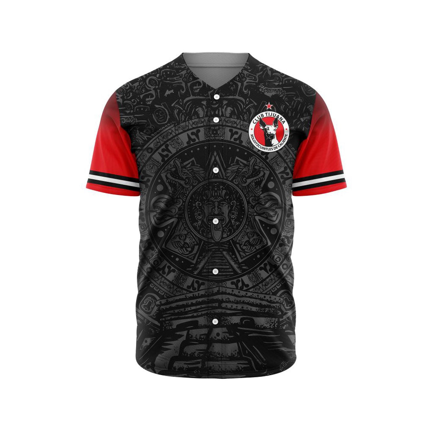LIGA MX Club Tijuana Special Aztec Design Baseball Jersey Gift for Men Women - Bafud baseball jersey product view 2