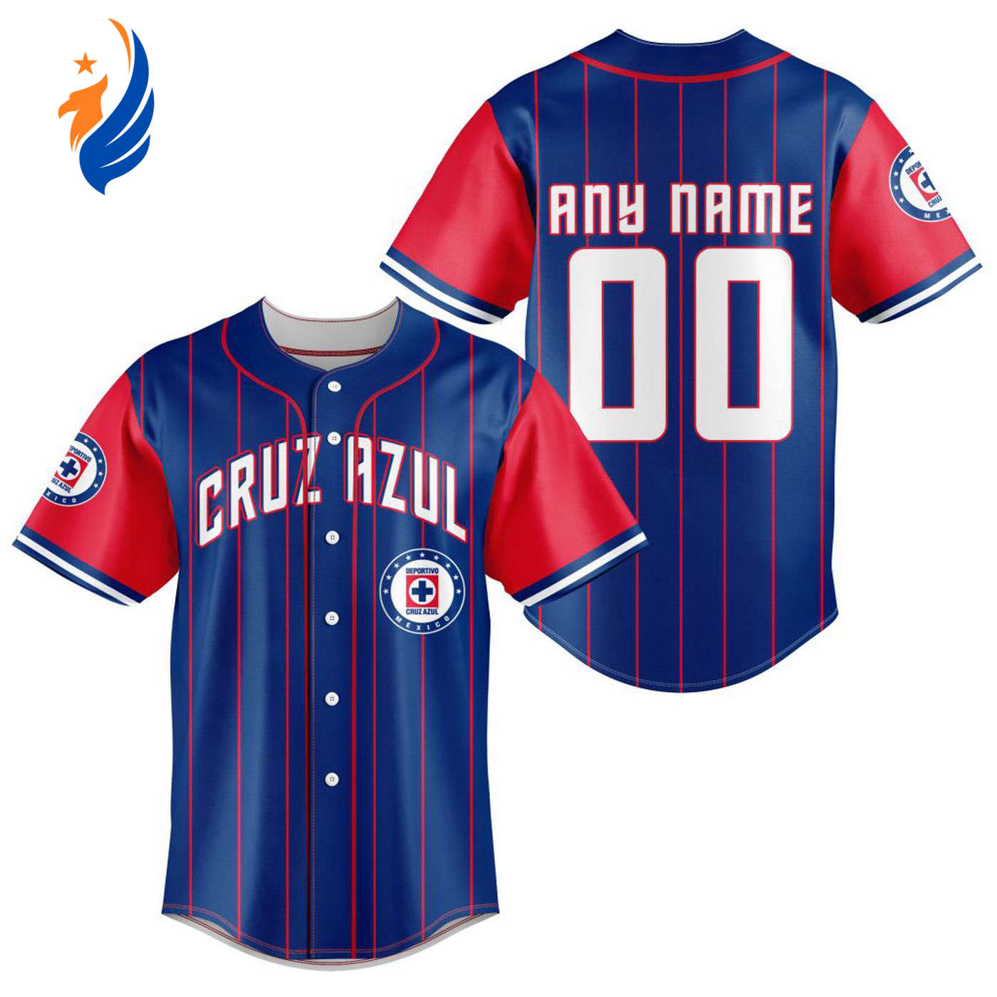 LIGA MX Cruz Azul Special Baseball Jersey Gift for Men Women - Bafud baseball jersey product view 1