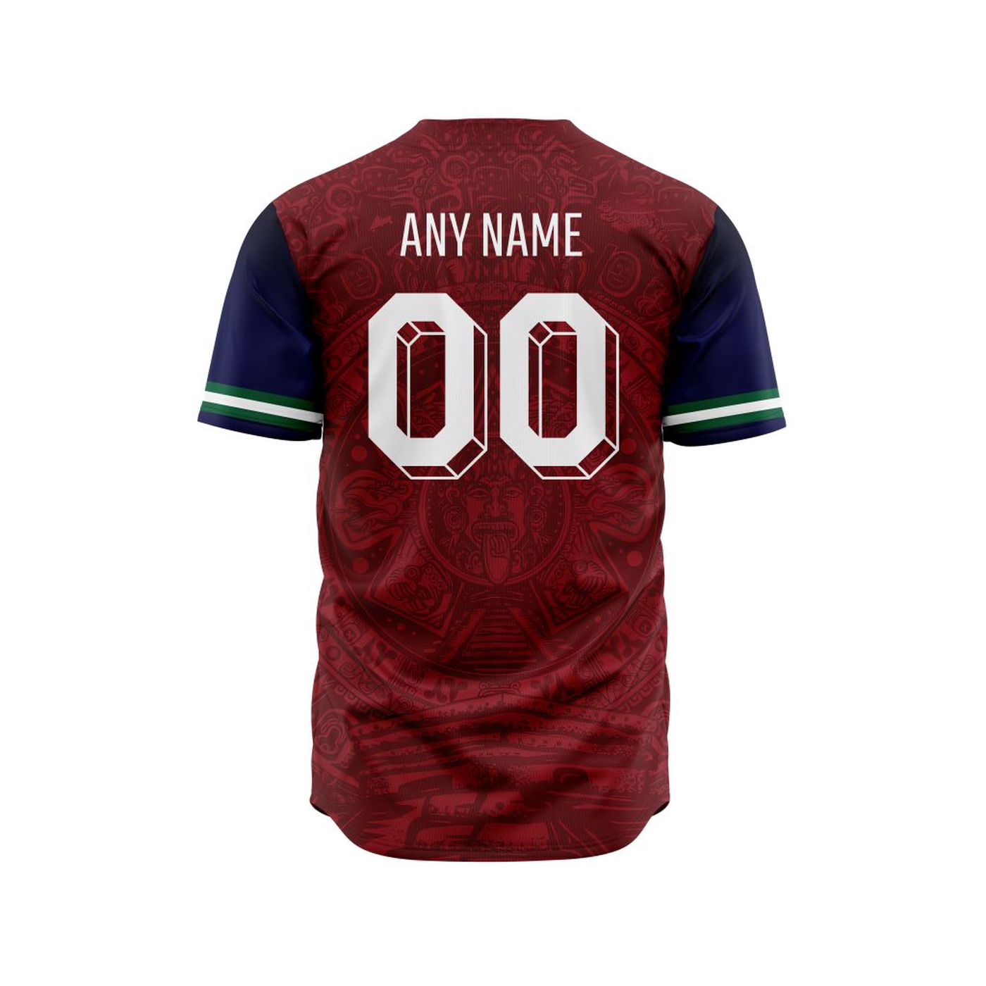 LIGA MX Deportivo Toluca Special Aztec Design Baseball Jersey Gift for Men Women - Bafud baseball jersey product view 2