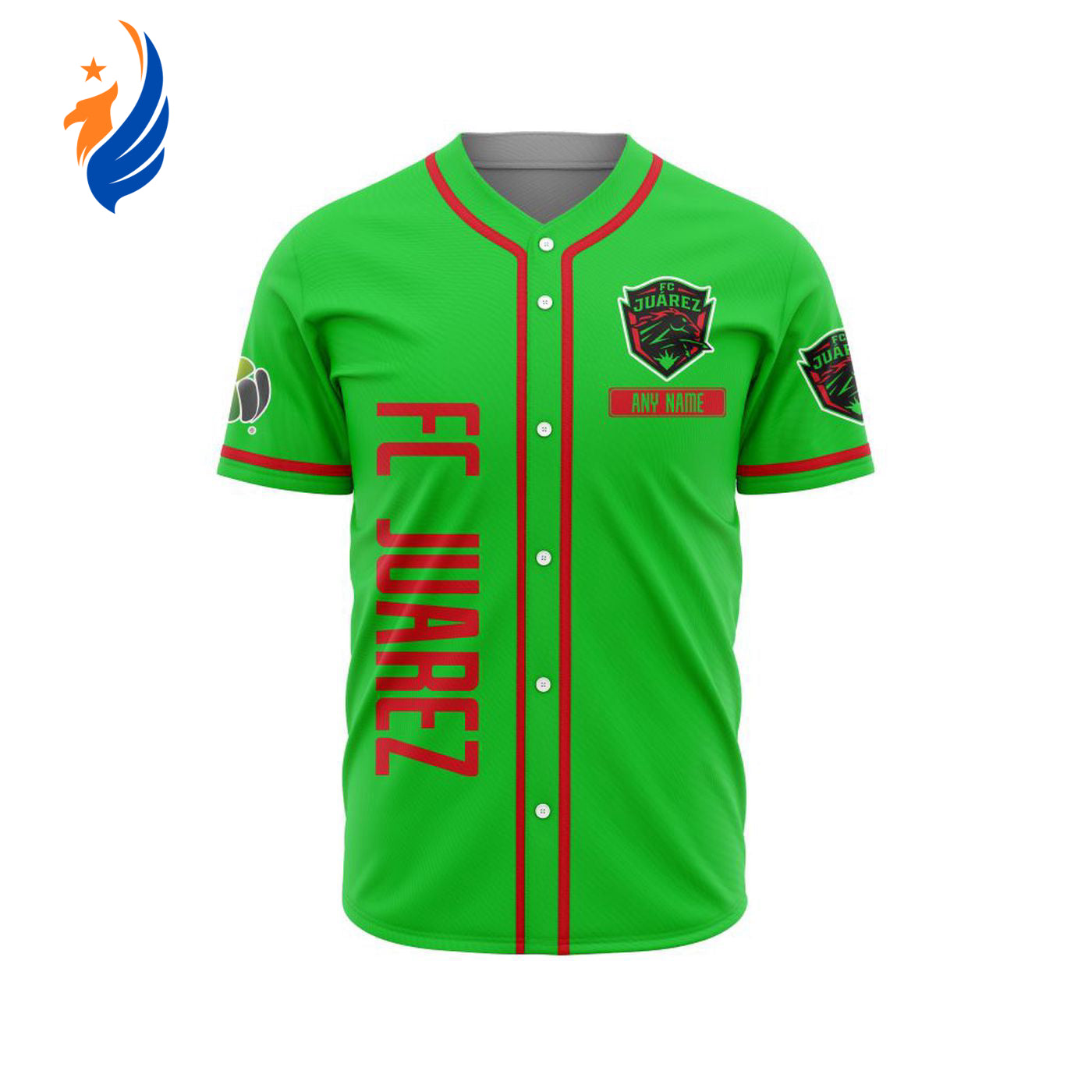 LIGA MX FC Juarez Personalized Name Baseball Jersey Gift for Men Women - Bafud baseball jersey product view 1