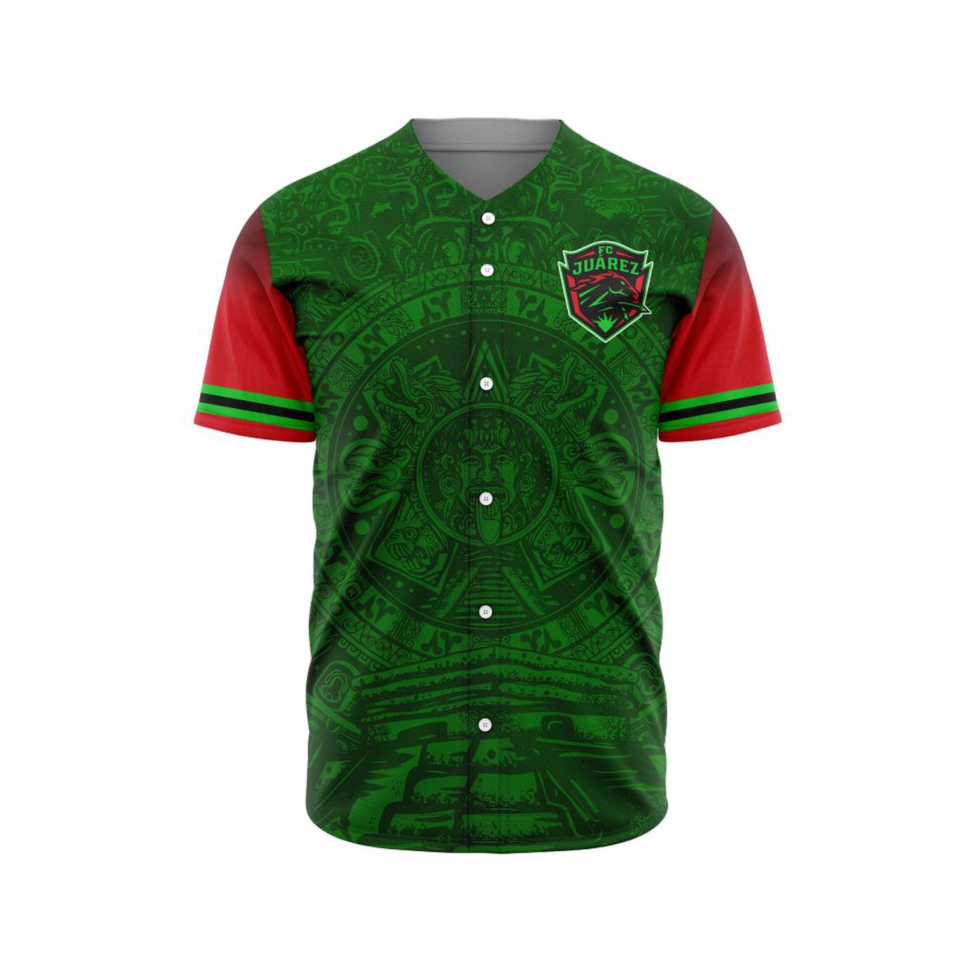 LIGA MX FC Juarez Special Aztec Design Baseball Jersey Gift for Men Women - Bafud baseball jersey product view 2