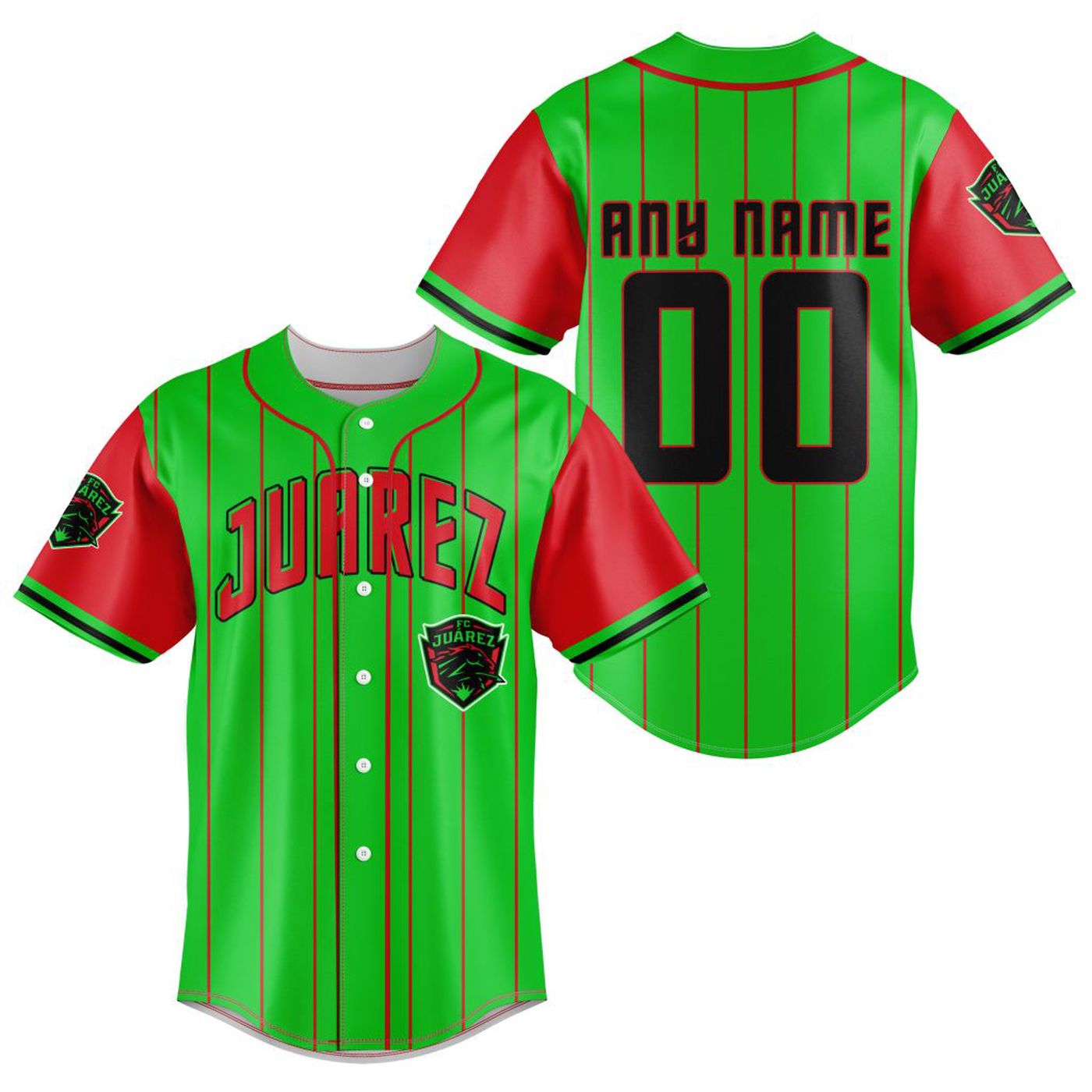 LIGA MX FC Juarez Special Baseball Jersey Gift for Men Women - Bafud baseball jersey product view 2