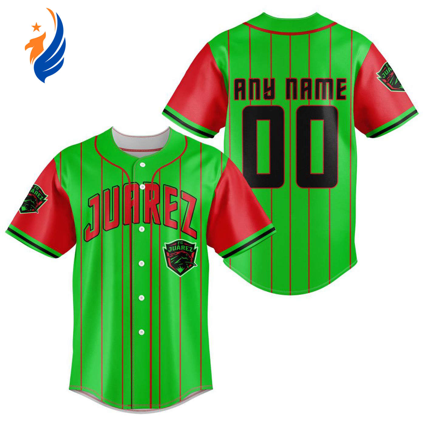 LIGA MX FC Juarez Special Baseball Jersey Gift for Men Women - Bafud baseball jersey product view 1
