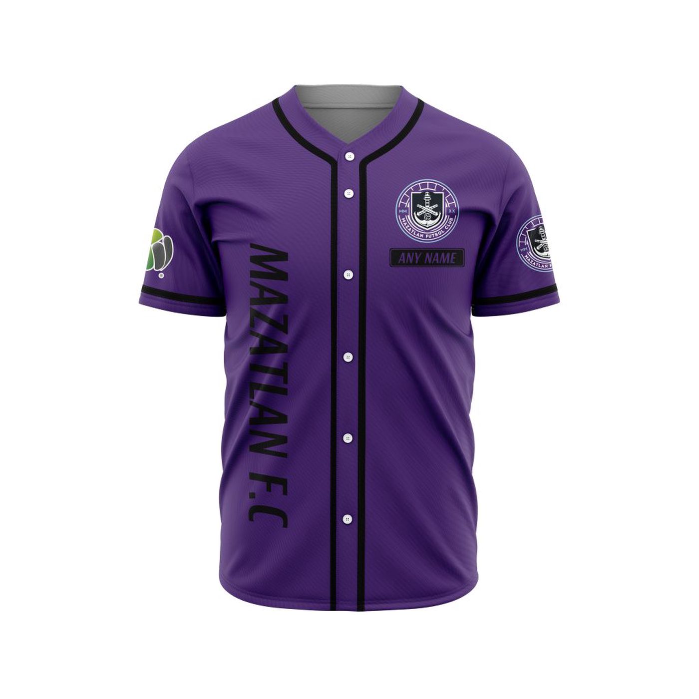 LIGA MX Mazatlan F.C Personalized Name Baseball Jersey Gift for Men Women - Bafud baseball jersey product view 2