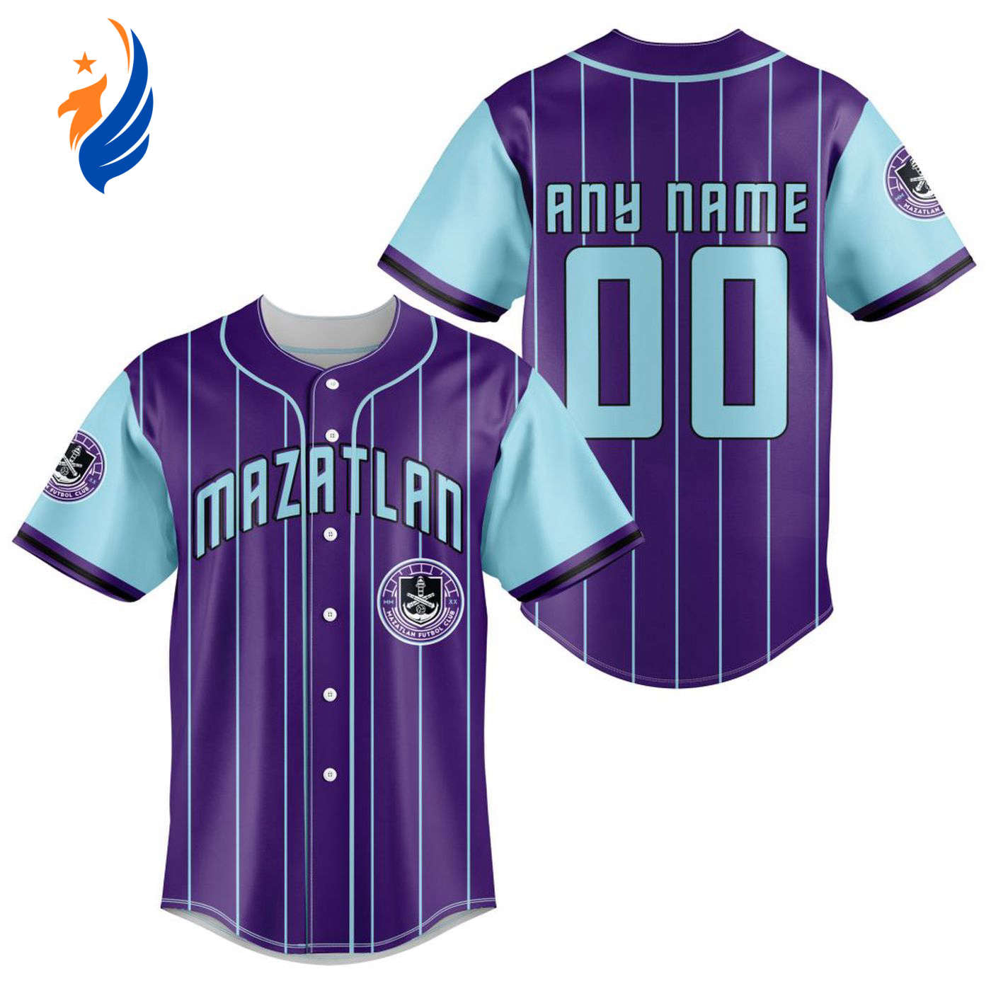 LIGA MX Mazatlan F.C Special Baseball Jersey Gift for Men Women - Bafud baseball jersey product view 1