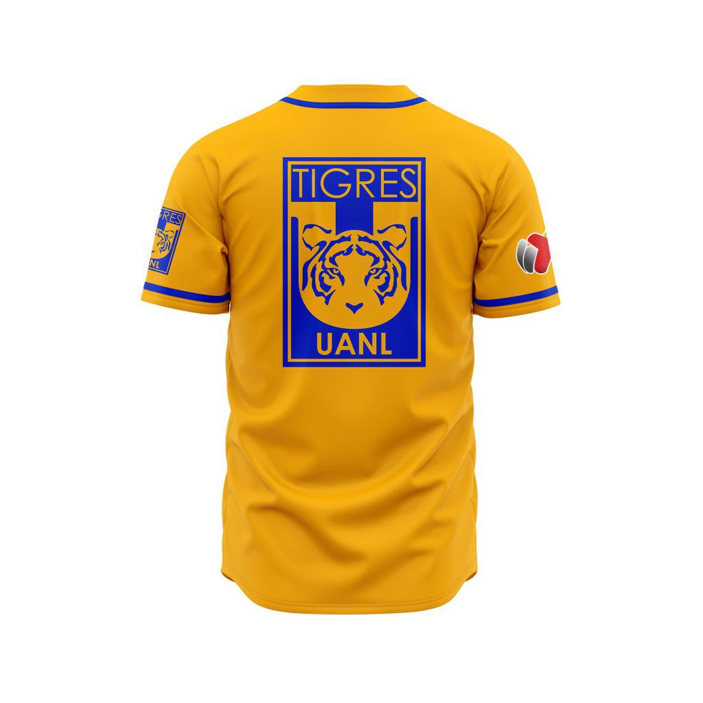 LIGA MX Tigres UANL Personalized Name Baseball Jersey Gift for Men Women - Bafud baseball jersey product view 2