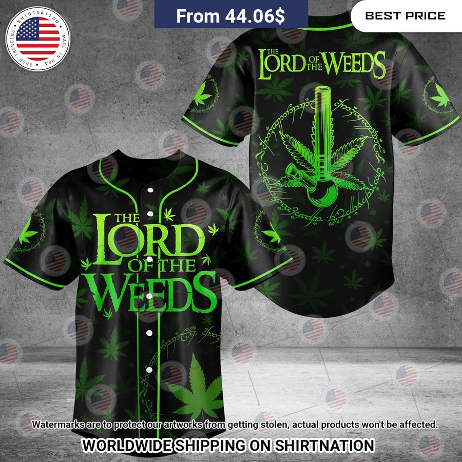 Lord Of The Weed Baseball Jersey baseball jersey product view 1