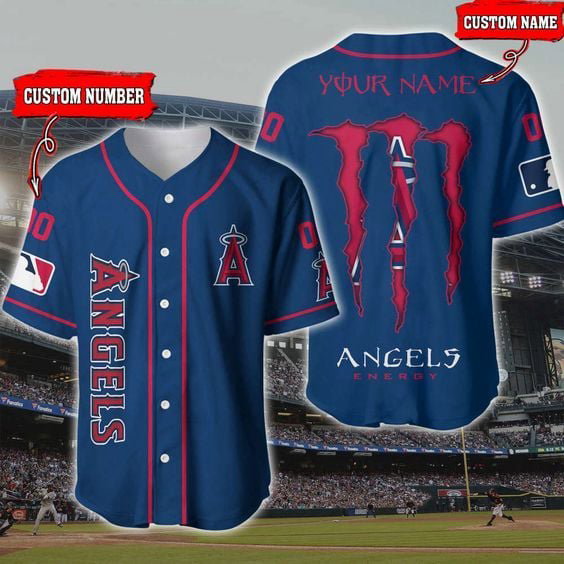 Los Angeles Angels Baseball Jersey BJ0004 - lylyprint.com baseball jersey product view 2