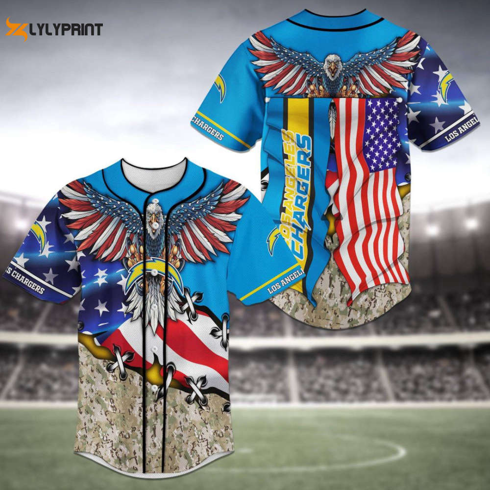 Los Angeles Chargers Baseball Jersey: Authentic Team Gear for Die-Hard Fans - lylyprint.com baseball jersey product view 1