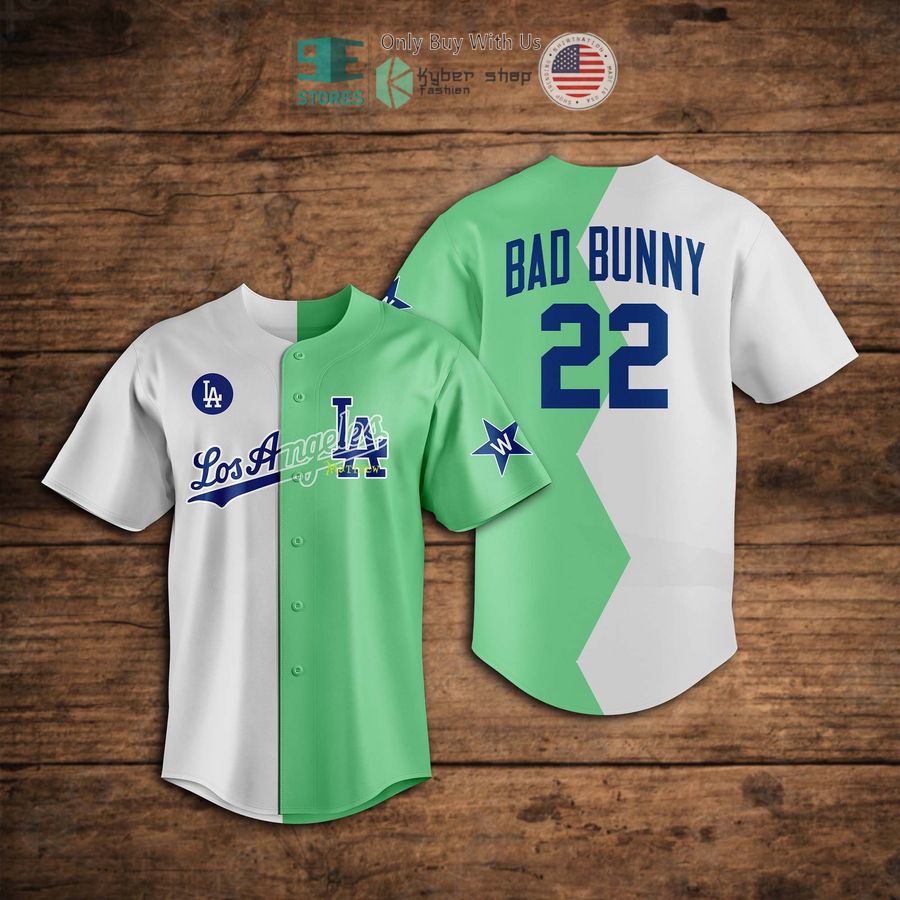 BEST Los Angeles Dodgers Bad Bunny 22 Baseball Jersey baseball jersey product view 1