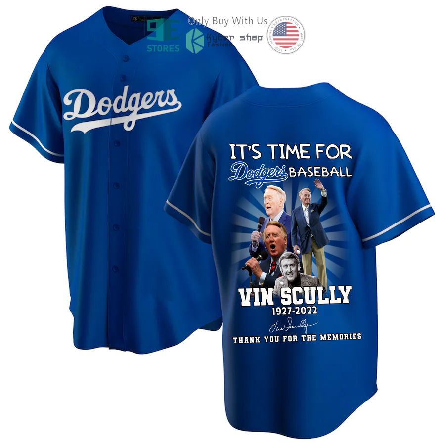 BEST Los Angeles Dodgers It's Time For Dodgers blue Baseball Jersey baseball jersey product view 1