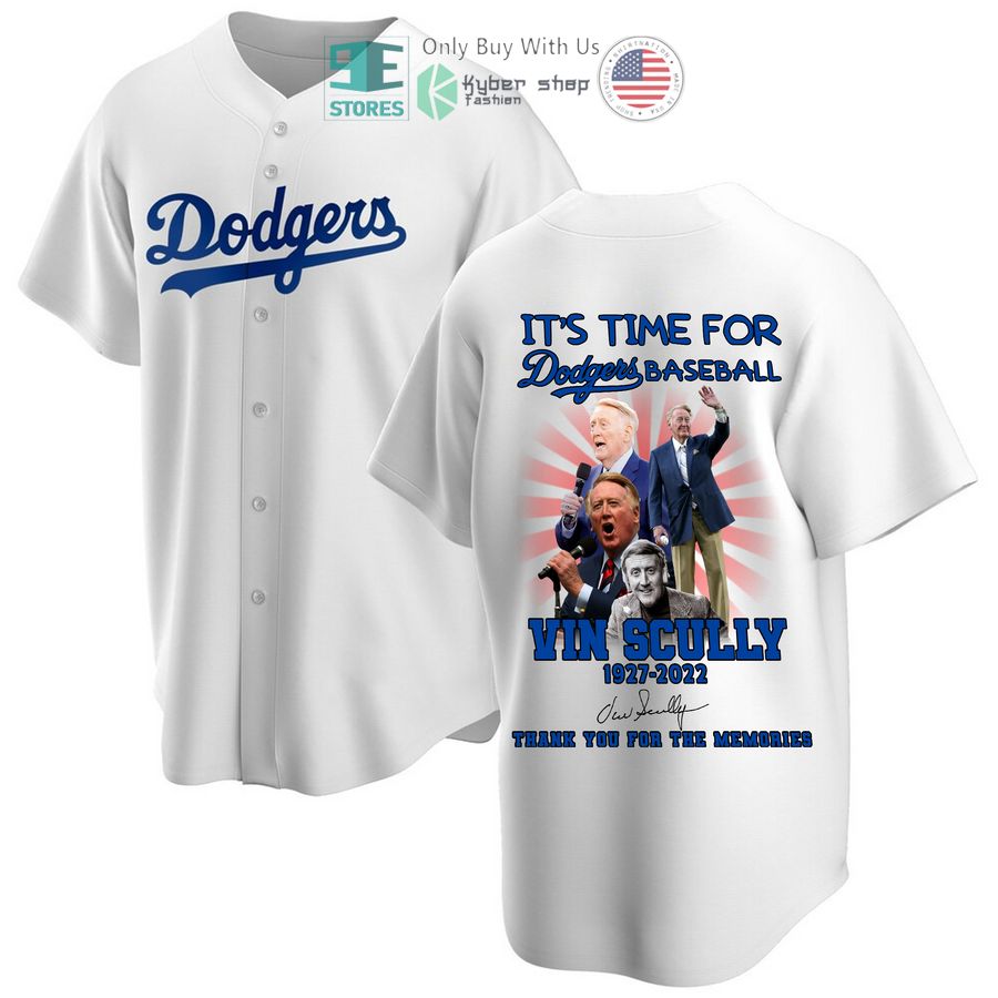 BEST Los Angeles Dodgers It's Time For Dodgers white Baseball Jersey baseball jersey product view 1