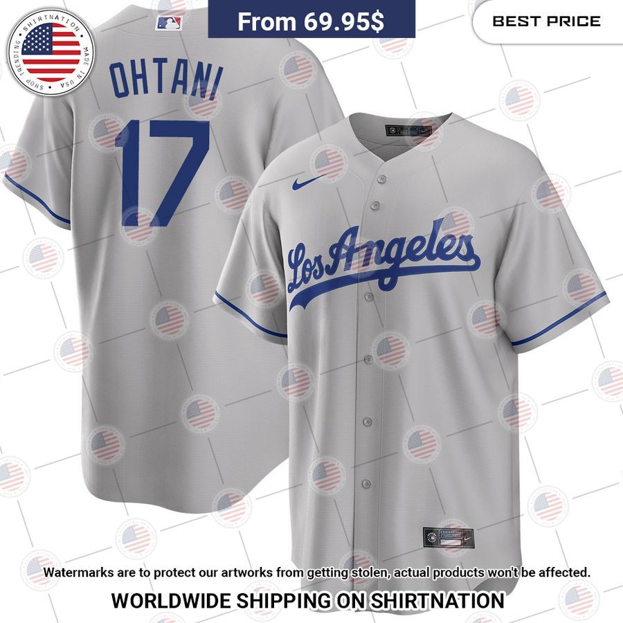 Los Angeles Dodgers Shohei Ohtani Home Jersey baseball jersey product view 1