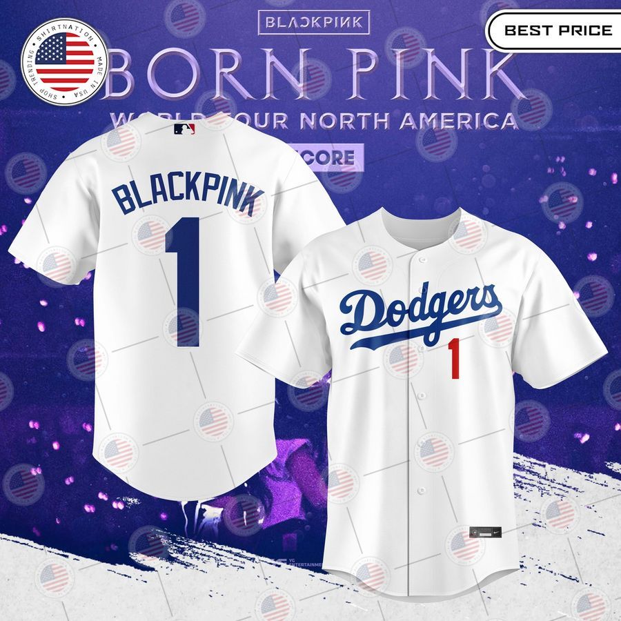 HOT Los Angeles Dodgers X Black Pink Baseball Jersey baseball jersey product view 1