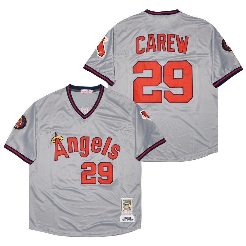 los angeles angels #29 rod carew Baseball Jersey baseball jersey product view 1