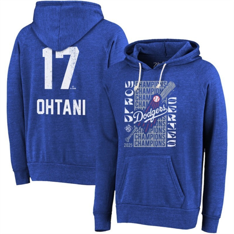 los angeles dodgers #17 shohei ohtani royal 2025 world series champions name &2 Baseball Jersey baseball jersey product view 1