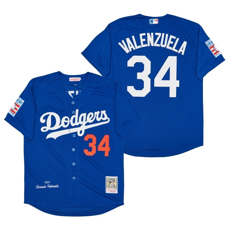 los angeles dodgers #34 fernando valenzuela Style 19 Baseball Jersey baseball jersey product view 1