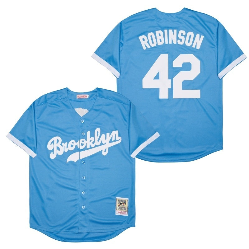 los angeles dodgers #42 jackie robinson Style 1_1 Baseball Jersey baseball jersey product view 1