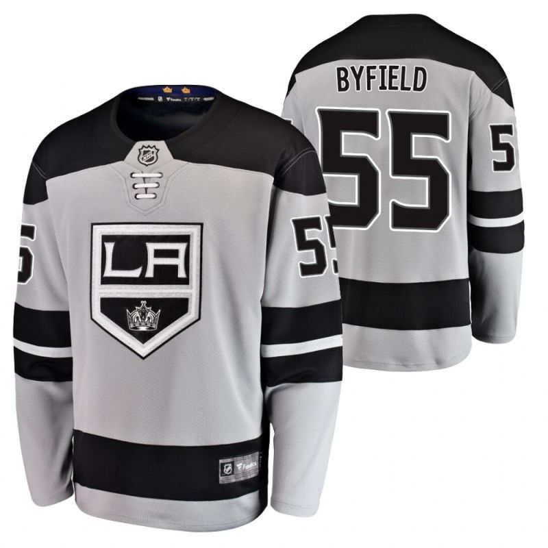 los angeles kings #55 quinton byfield sliver-2020-21-alternate-breakaway-player-men-jersey hockey jersey product view 1