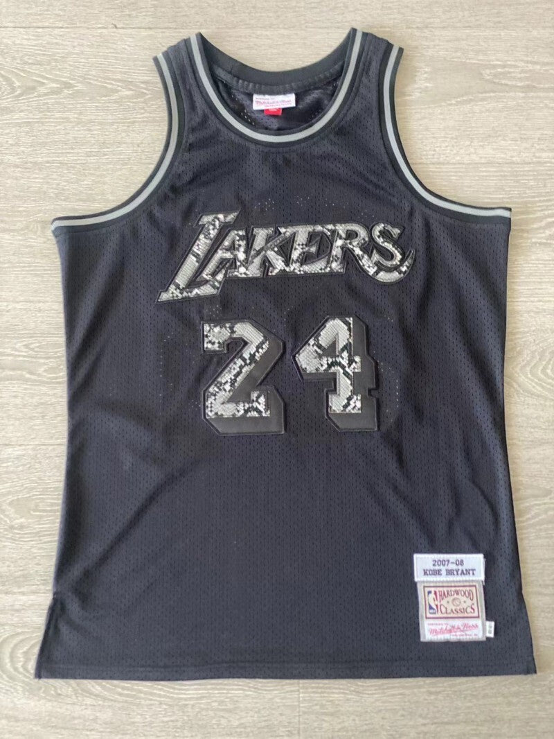 los angeles lakers leather snakeskin kobe bryant 2006-07 jersey Style 1 Basketball Jersey basketball jersey product view 1