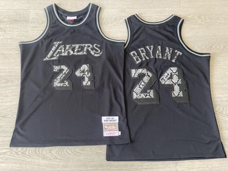 los angeles lakers leather snakeskin kobe bryant 2006-07 jersey Style 2 Basketball Jersey basketball jersey product view 1