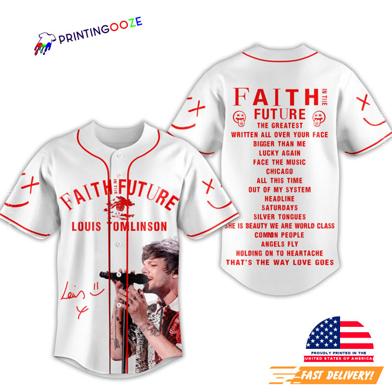 Louis Tomlinson 2023 Tour Playlist Baseball Jersey baseball jersey product view 1