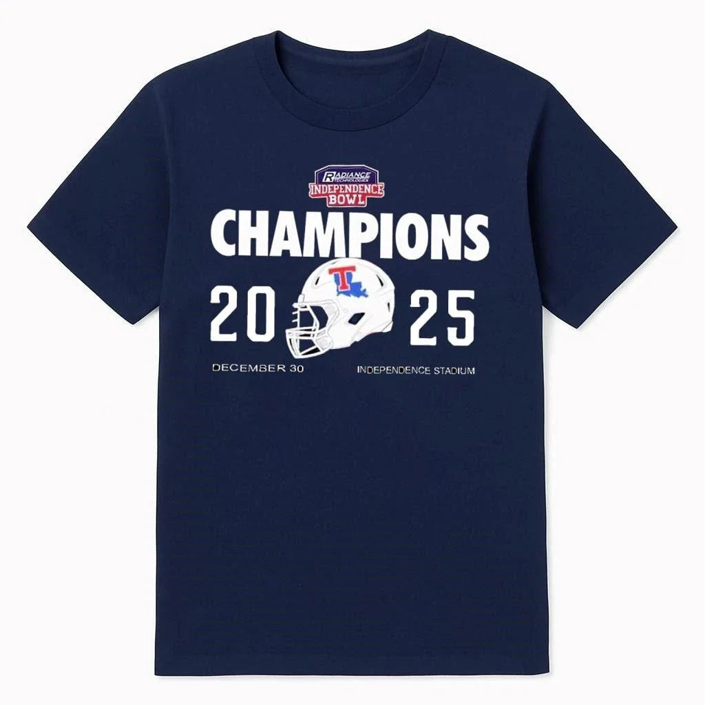 Louisiana Tech Bulldogs Football 2025 Champions - Adult & Kids T-Shirts, Sweatshirts & Hoodies apparel design preview 1