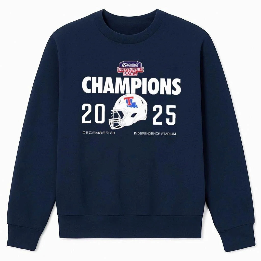 Louisiana Tech Bulldogs Football 2025 Champions - Adult & Kids T-Shirts, Sweatshirts & Hoodies apparel design preview 2
