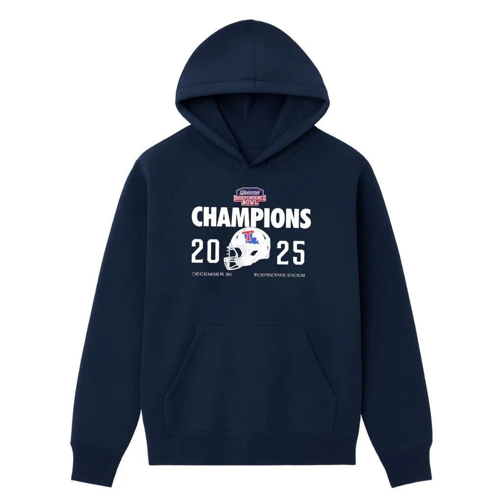 Louisiana Tech Bulldogs Football 2025 Champions - Adult & Kids T-Shirts, Sweatshirts & Hoodies apparel design preview 3