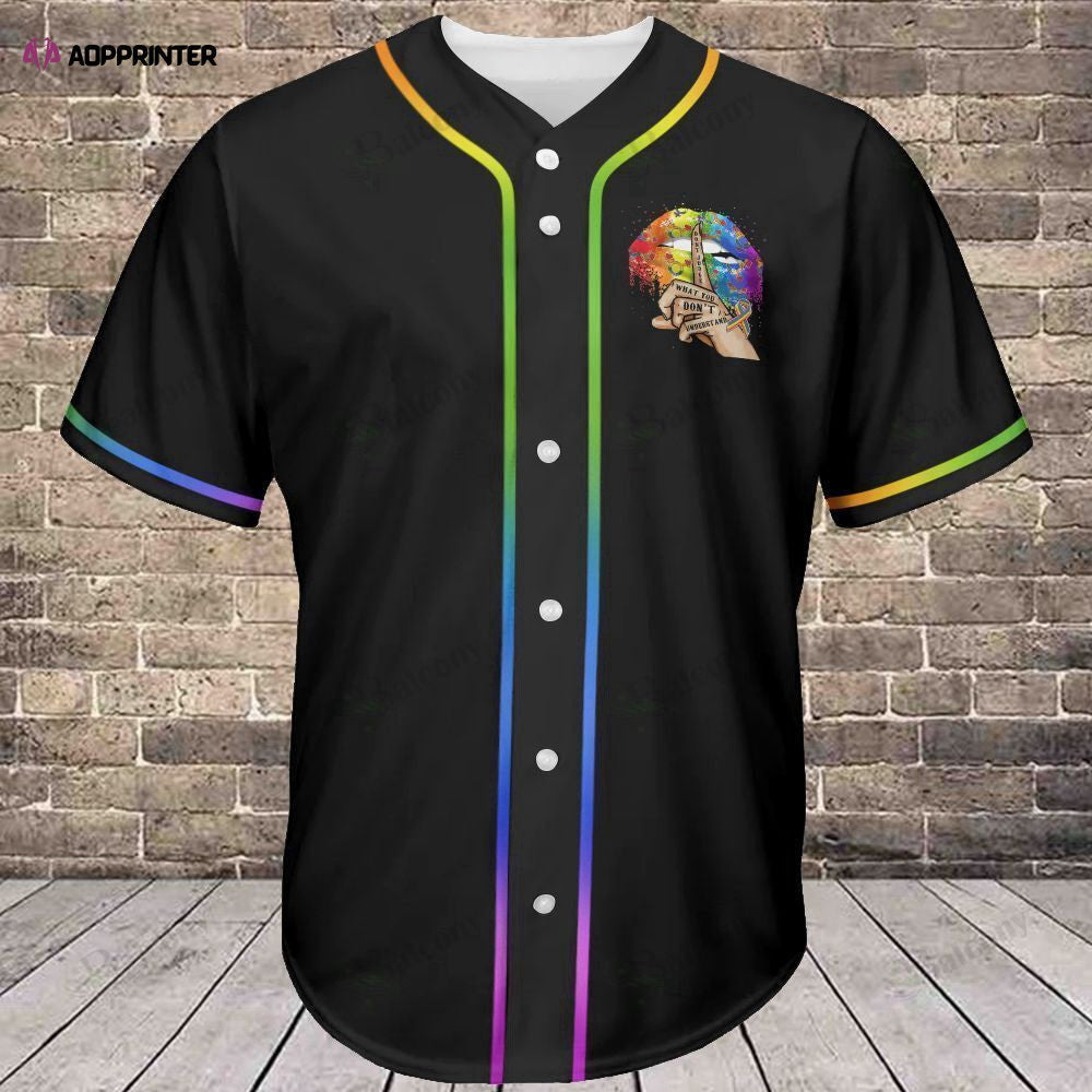 Love is Love Baseball Jersey 301: LGBT Baseball Tee for All-Inclusive Fans - Aopprinter baseball jersey product view 1