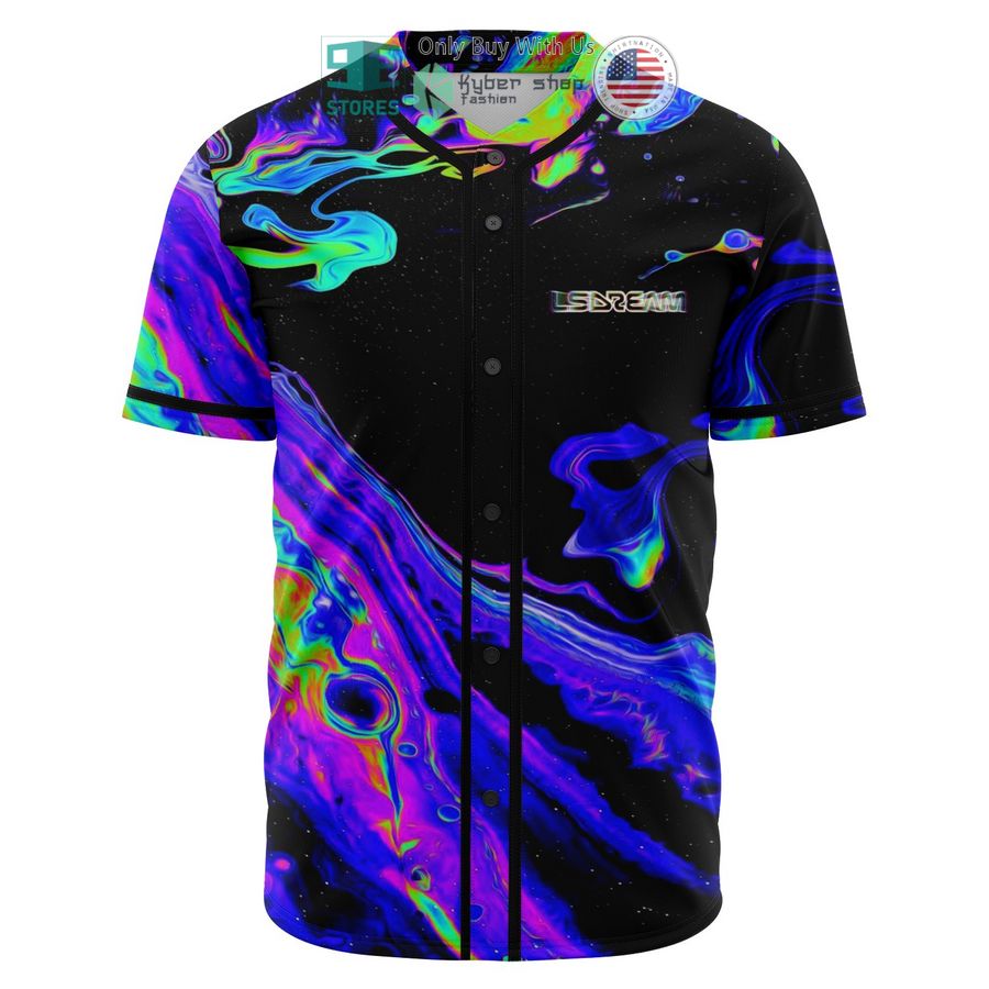 BEST Lsdream acid trip pattern Baseball Jersey baseball jersey product view 1