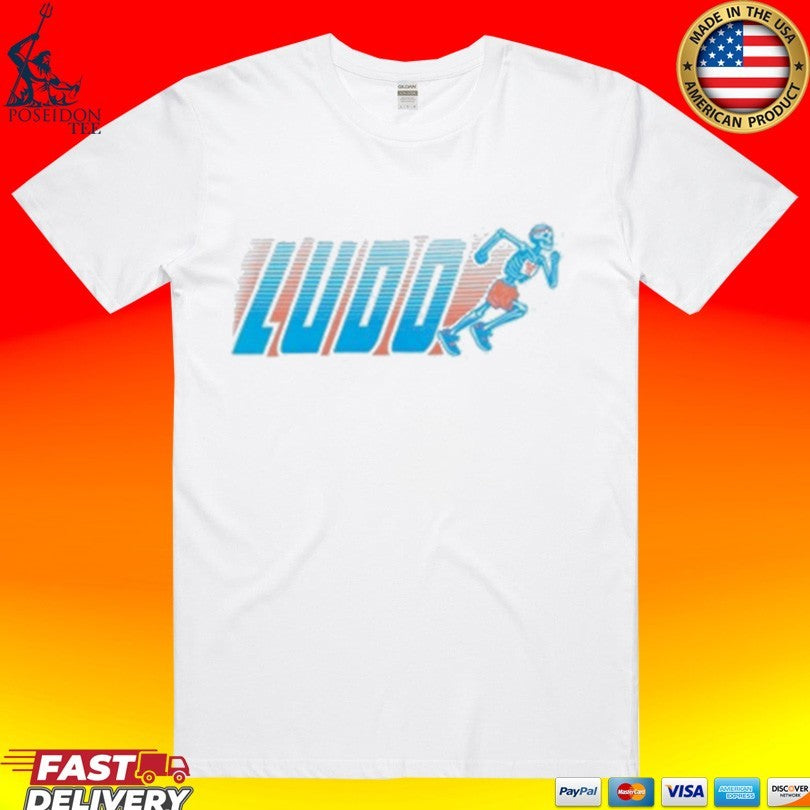 Ludo Running Skeleton T-shirt Unisex T-shirt, Sweatshirt, Hoodie, Long Sleeve Tee - T-Shirt, Sweatshirt, Hoodie