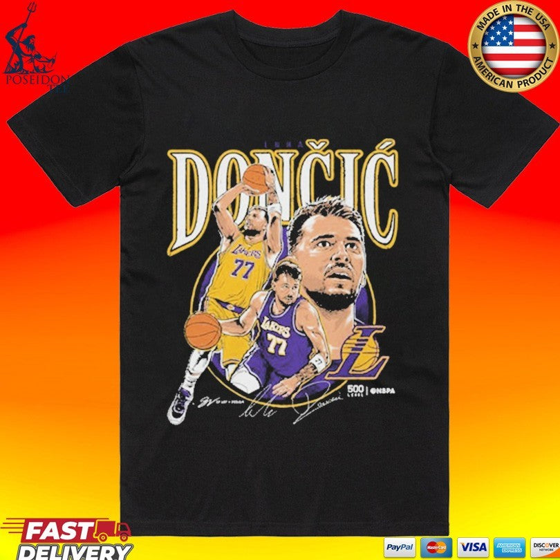 Luka Doncic Los Angeles Lakers Trio T-shirt Unisex T-shirt, Sweatshirt, Hoodie, Long Sleeve Tee - T-Shirt, Sweatshirt, Hoodie