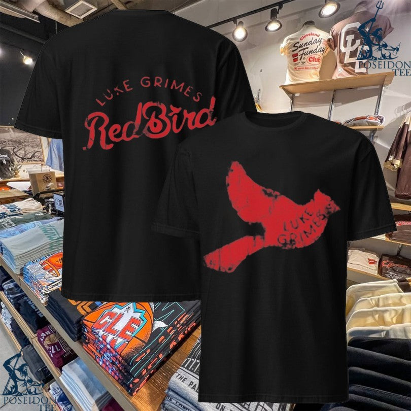 Luke Grimes Red Bird Pigment T-shirt Unisex T-shirt, Sweatshirt, Hoodie, Long Sleeve Tee - T-Shirt, Sweatshirt, Hoodie