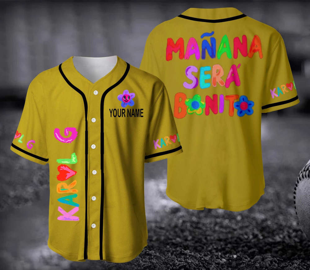 Maana Sera Bonito - Karol G Baseball Jersey Shirt - lylyprint.com baseball jersey product view 4
