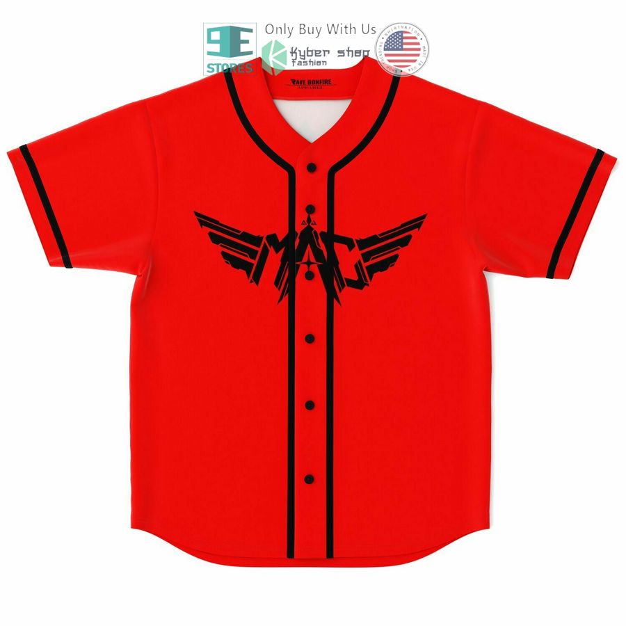BEST Mac red Baseball Jersey baseball jersey product view 1