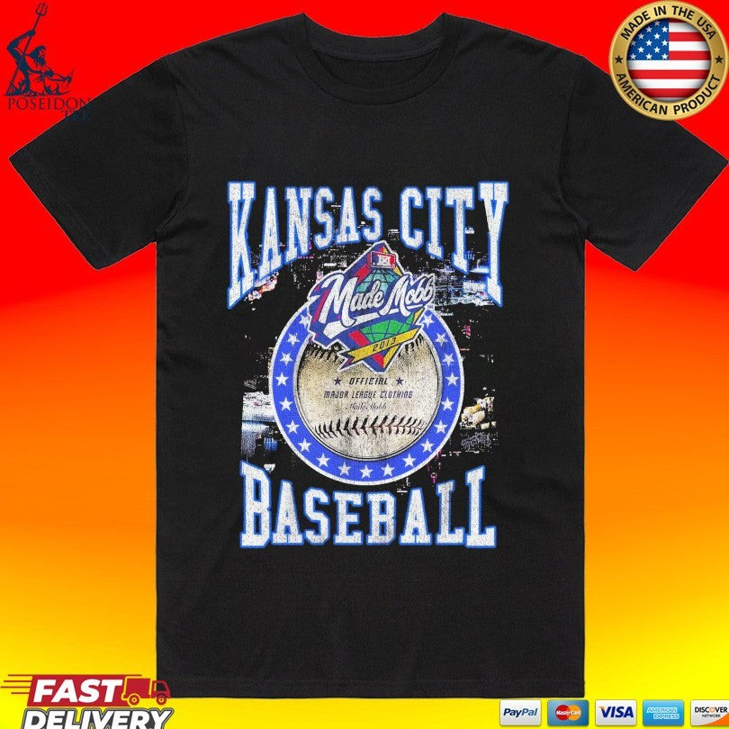 Made Mobb Kansas City Baseball T-shirt Unisex T-shirt, Sweatshirt, Hoodie, Long Sleeve Tee - T-Shirt, Sweatshirt, Hoodie