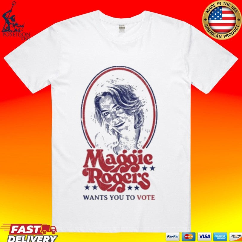 Maggie Rogers Mr Wants You To Vote T-shirt Unisex T-shirt, Sweatshirt, Hoodie, Long Sleeve Tee - T-Shirt, Sweatshirt, Hoodie