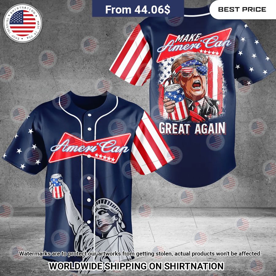 Make American Great Again Baseball Jersey baseball jersey product view 1