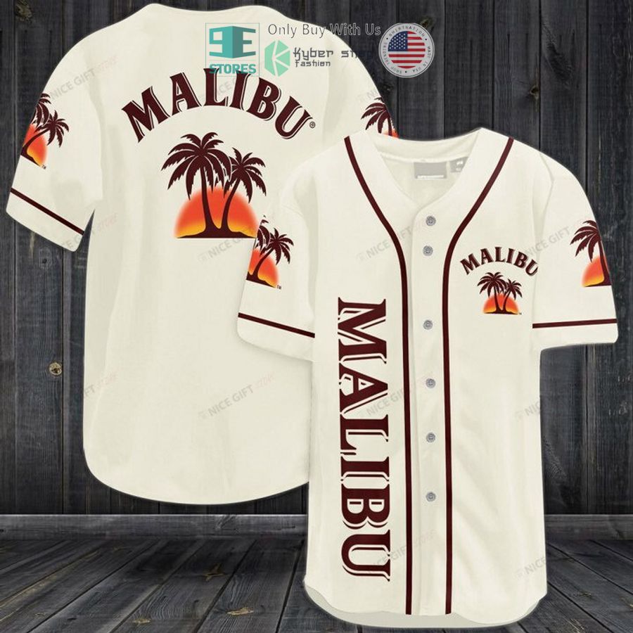 BEST Malibu logo Baseball Jersey baseball jersey product view 1