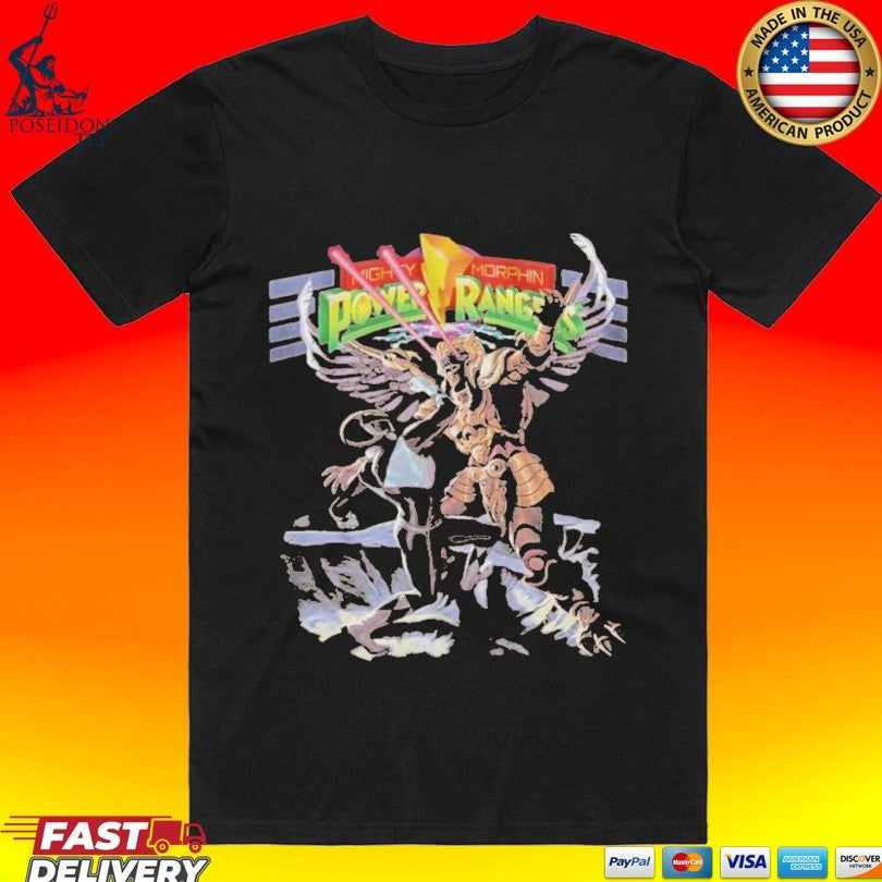 Mammoth Battle Mighty Morphin Power Rangers T-shirt Unisex T-shirt, Sweatshirt, Hoodie, Long Sleeve Tee - T-Shirt, Sweatshirt, Hoodie