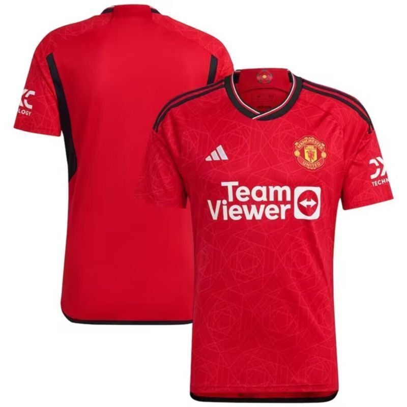 manchester united 2023 24 red home soccer jersey sports jersey product view 1