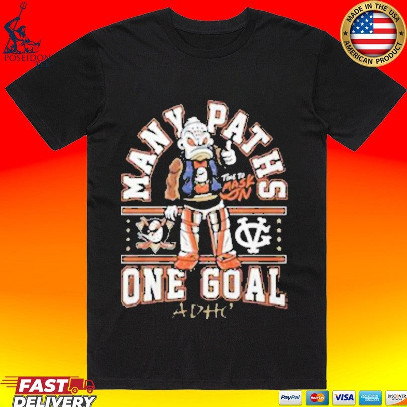 Many Paths Time To Mask One Goal ADHC T-shirt Unisex T-shirt, Sweatshirt, Hoodie, Long Sleeve Tee - T-Shirt, Sweatshirt, Hoodie